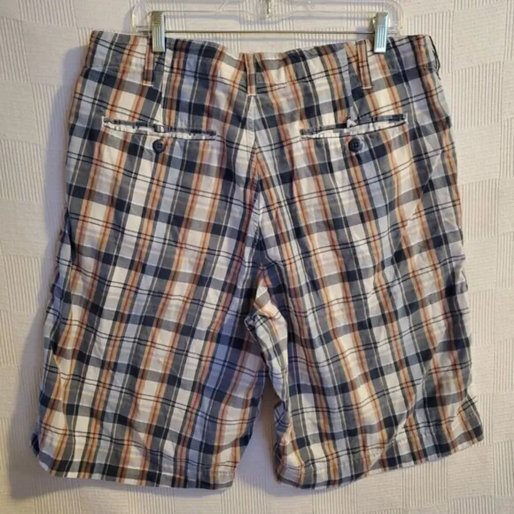 Polo Jeans Ralph Lauren Plaid Bermuda Shorts Mens 36 Casual‎ Preppy Lightweight